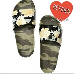 VS PINK CAMO FLORAL SCRIPT SLIDES